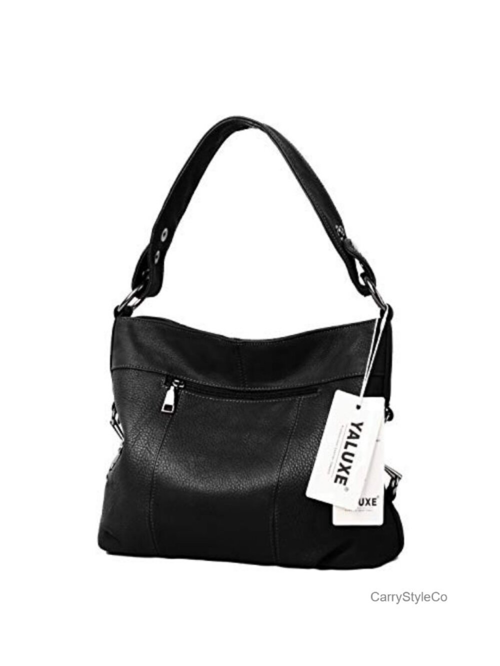 Genuine Leather Hobo Bag Shoulder Crossbody Purse Tassel Large - Picture 4 of 6